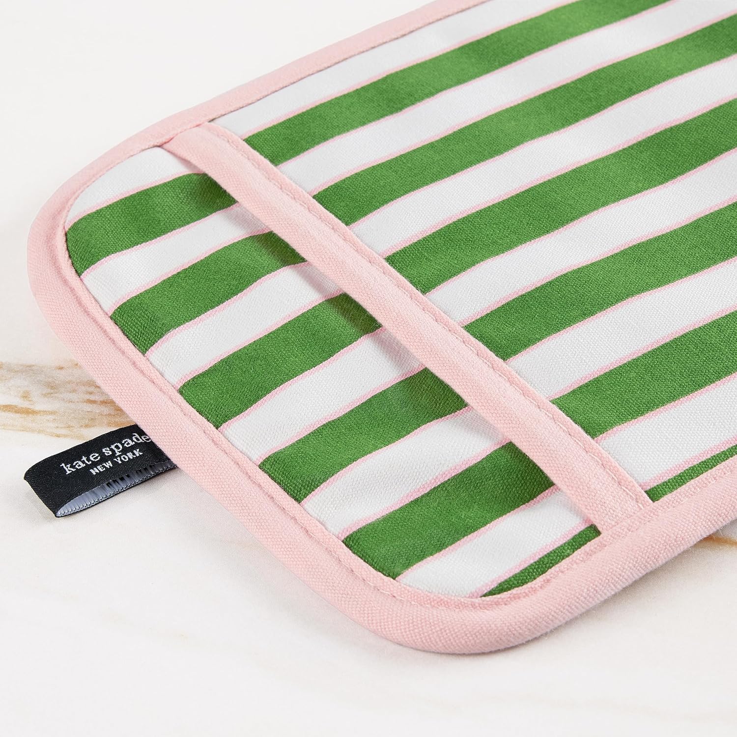 KATE SPADE NEW YORK Botanical Stripe Cotton Pot Holder Set