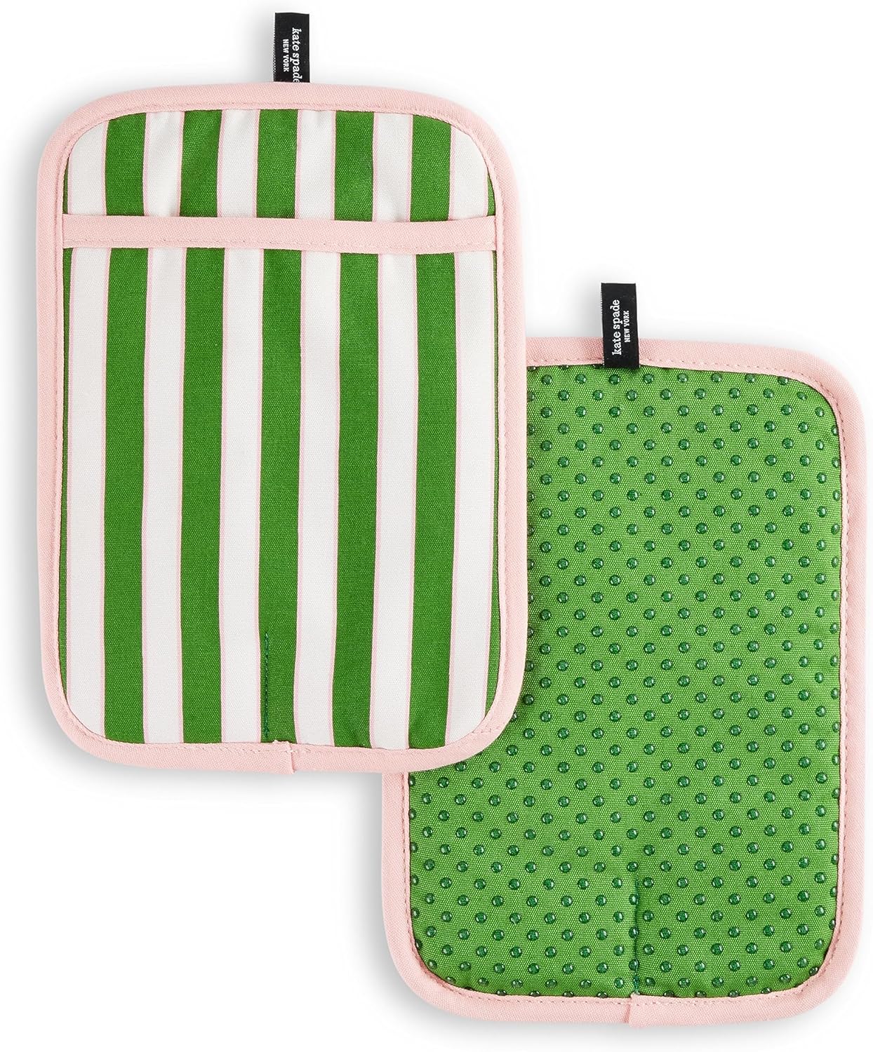 KATE SPADE NEW YORK Botanical Stripe Cotton Pot Holder Set