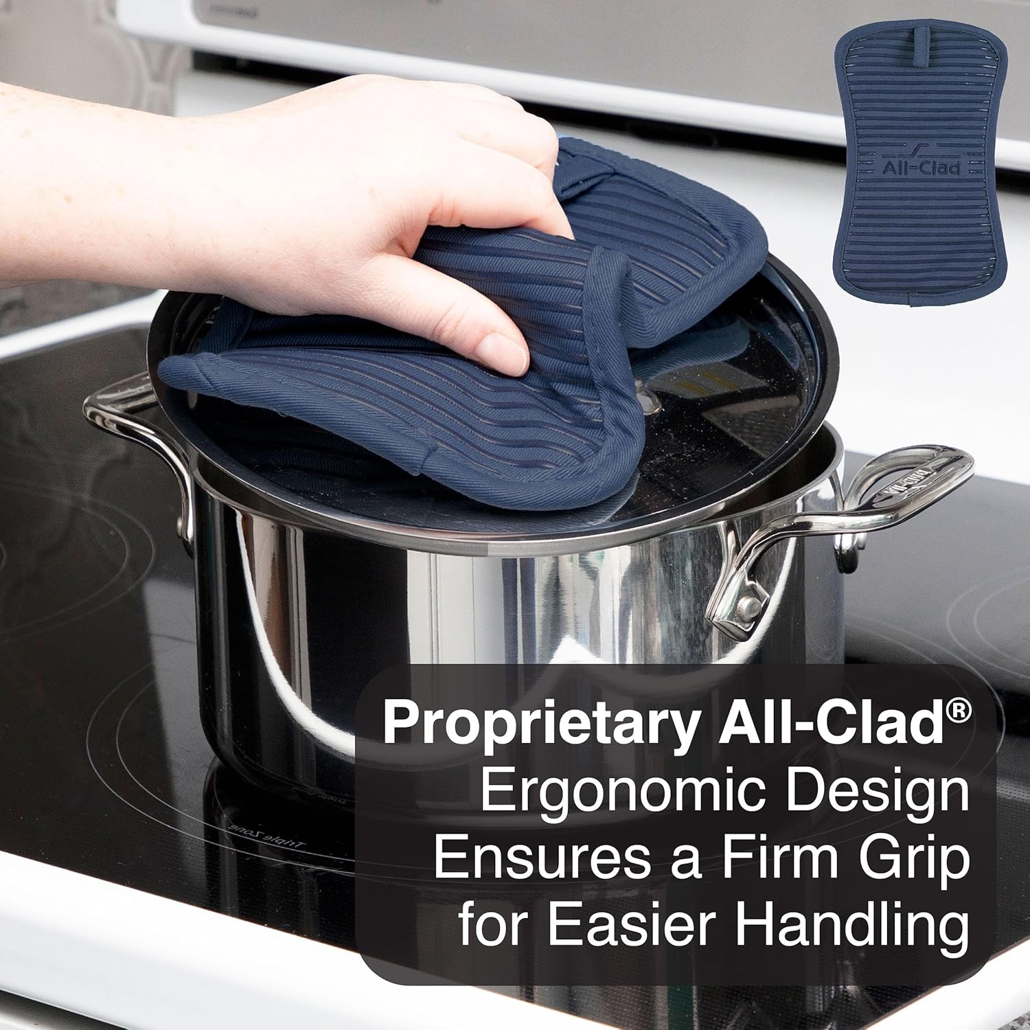 All-Clad Premium Pot Holder 500F Heat Resistant Durable Safe