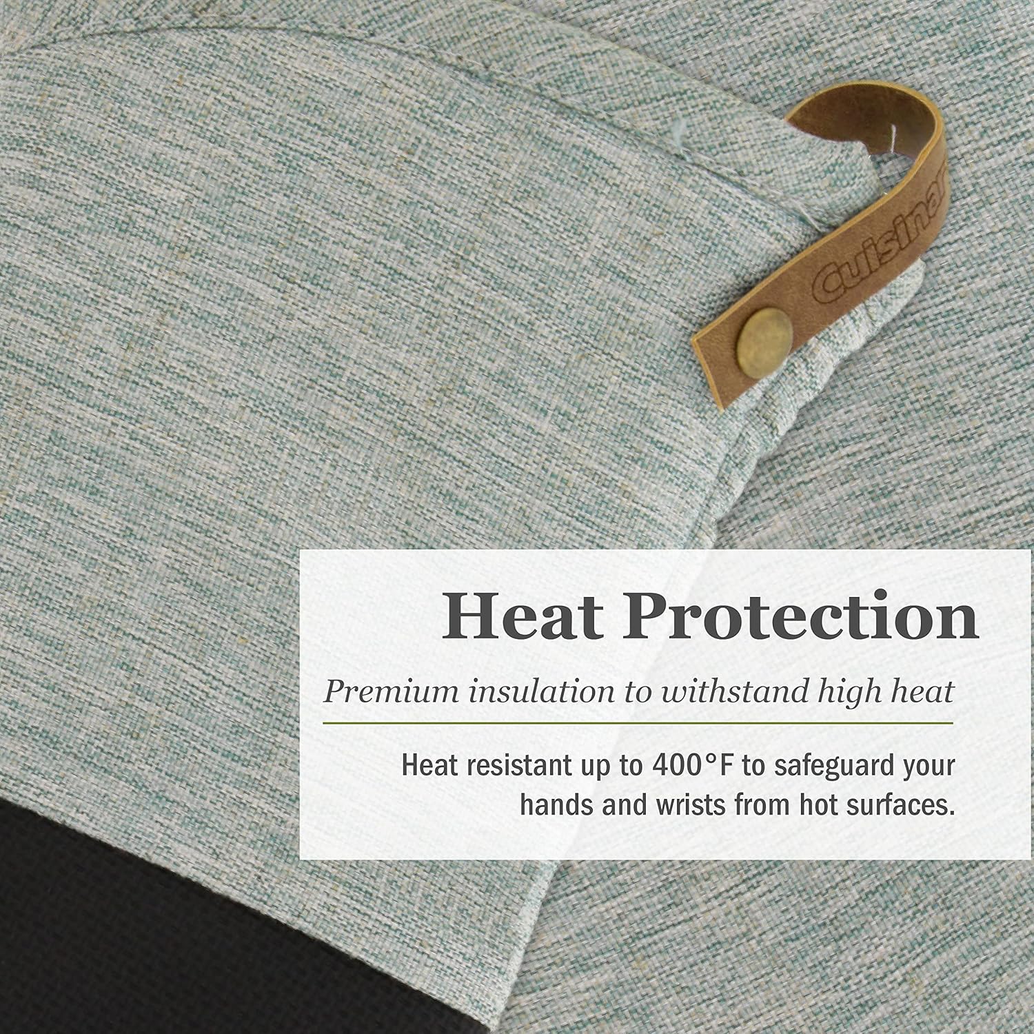 Cuisinart Chambray Oven Mitts 2pk - Heat Resistant