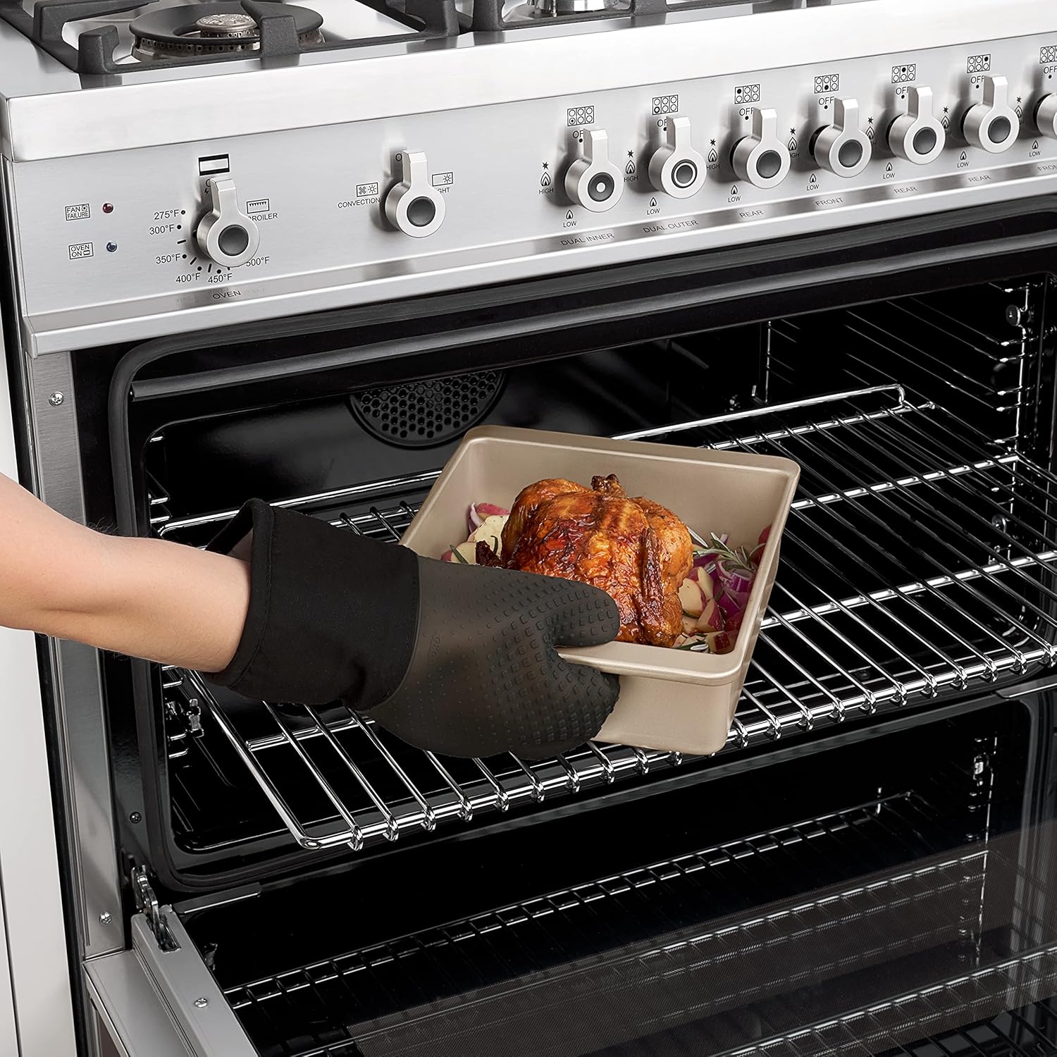 Vivid Oxo Good Grips silicone oven mitt Trawidowy pokojw