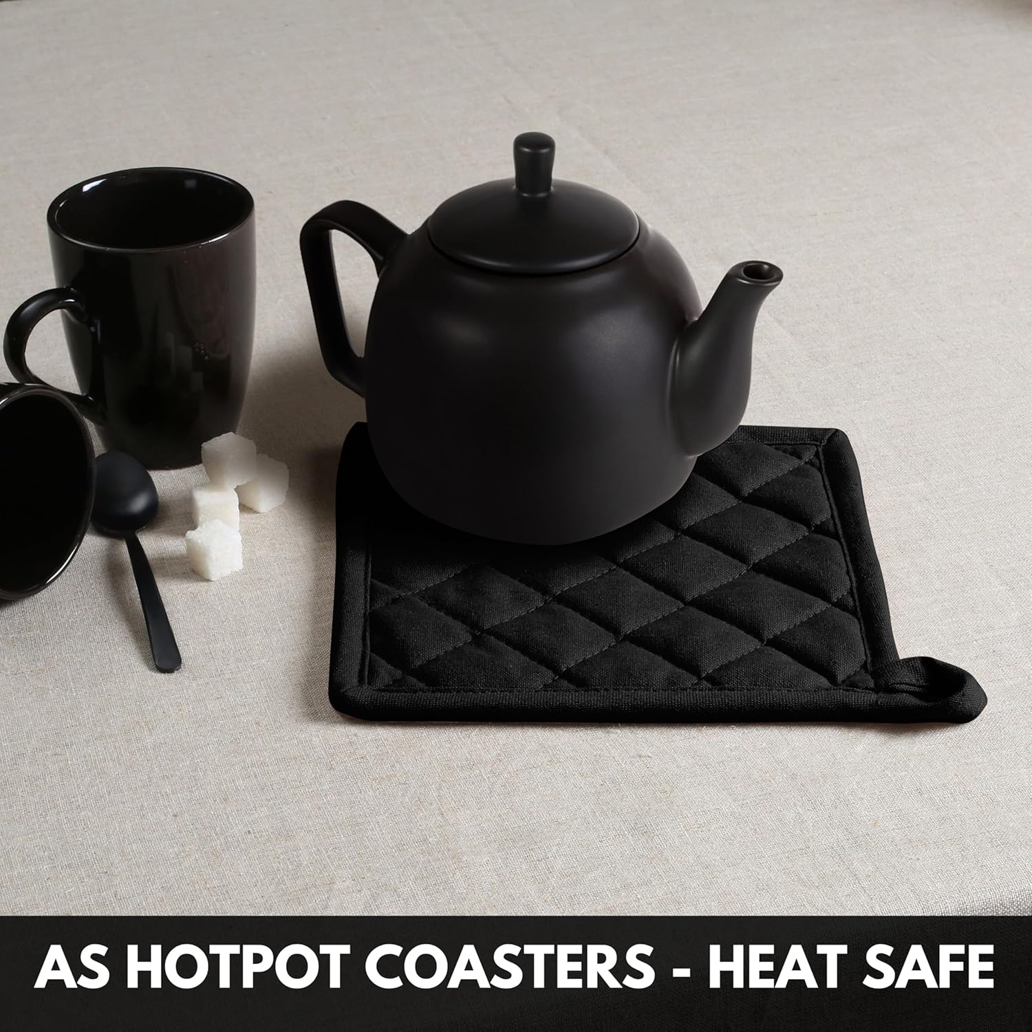 Oven Mitt Pot Holder Set 100 Cotton for Cookers
