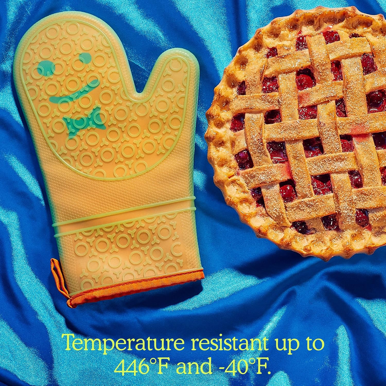 Pair of Heat-Resistant Oven Mitts by Staff