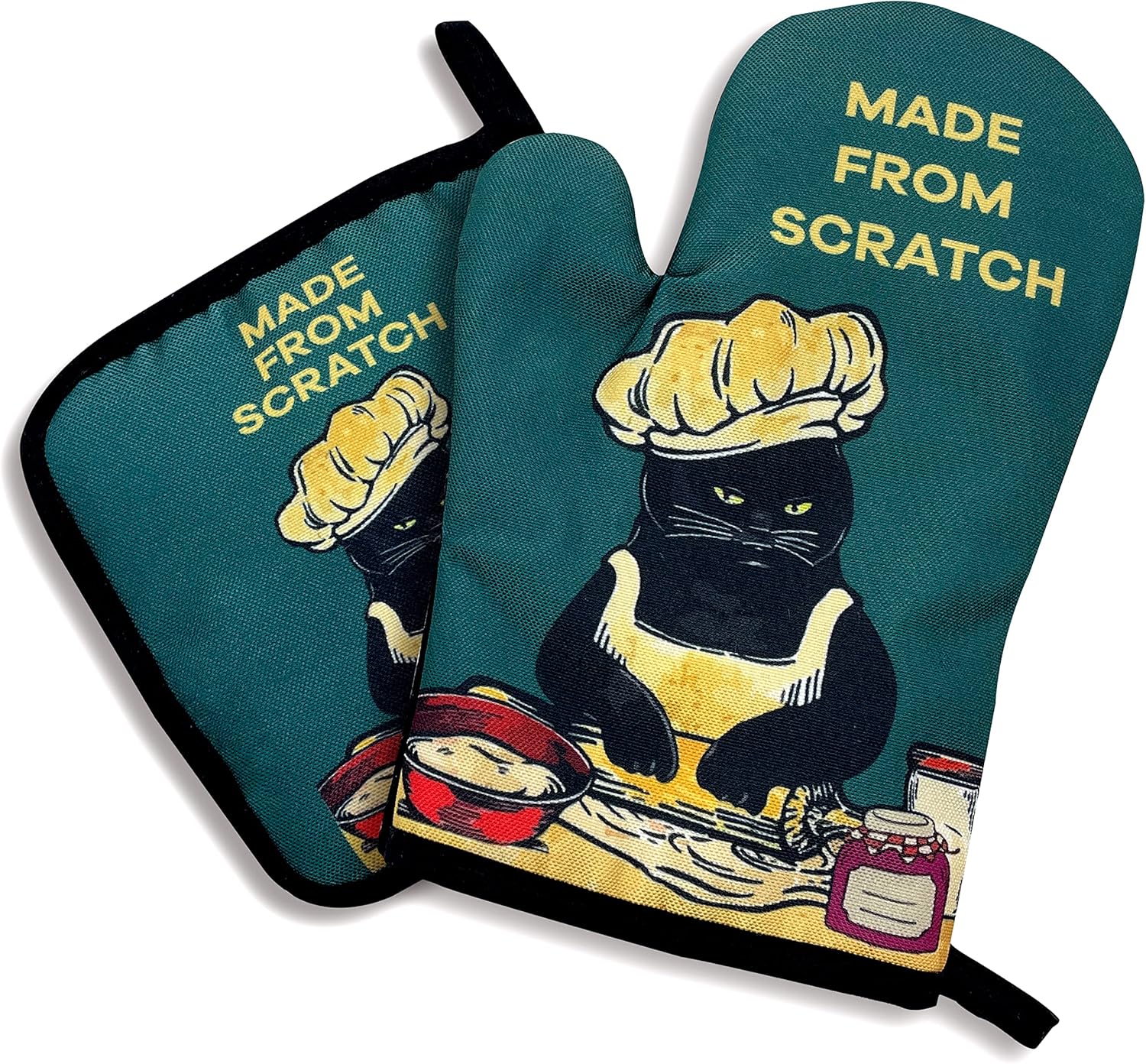 Two-Piece Oven Mitt Set for Cooking