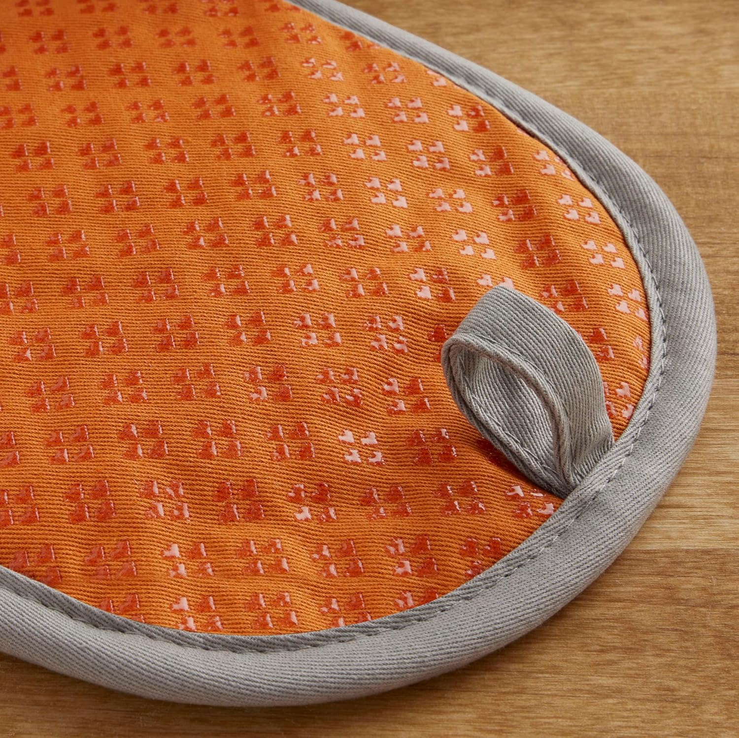 KitchenAid Heat-Resistant Cotton Potholders Set of 2 Honey Orange Machine Washable