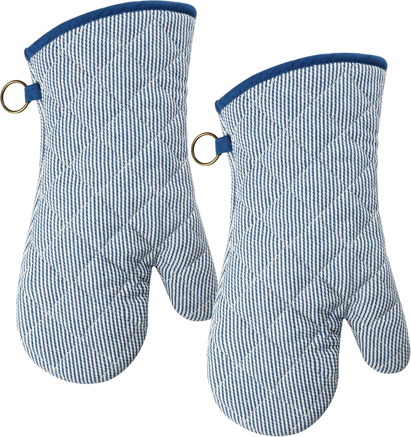RED LMLDETAHeat-Resistant Oven Mitts Durable 100 Cotton Non-Slip Washable Protector