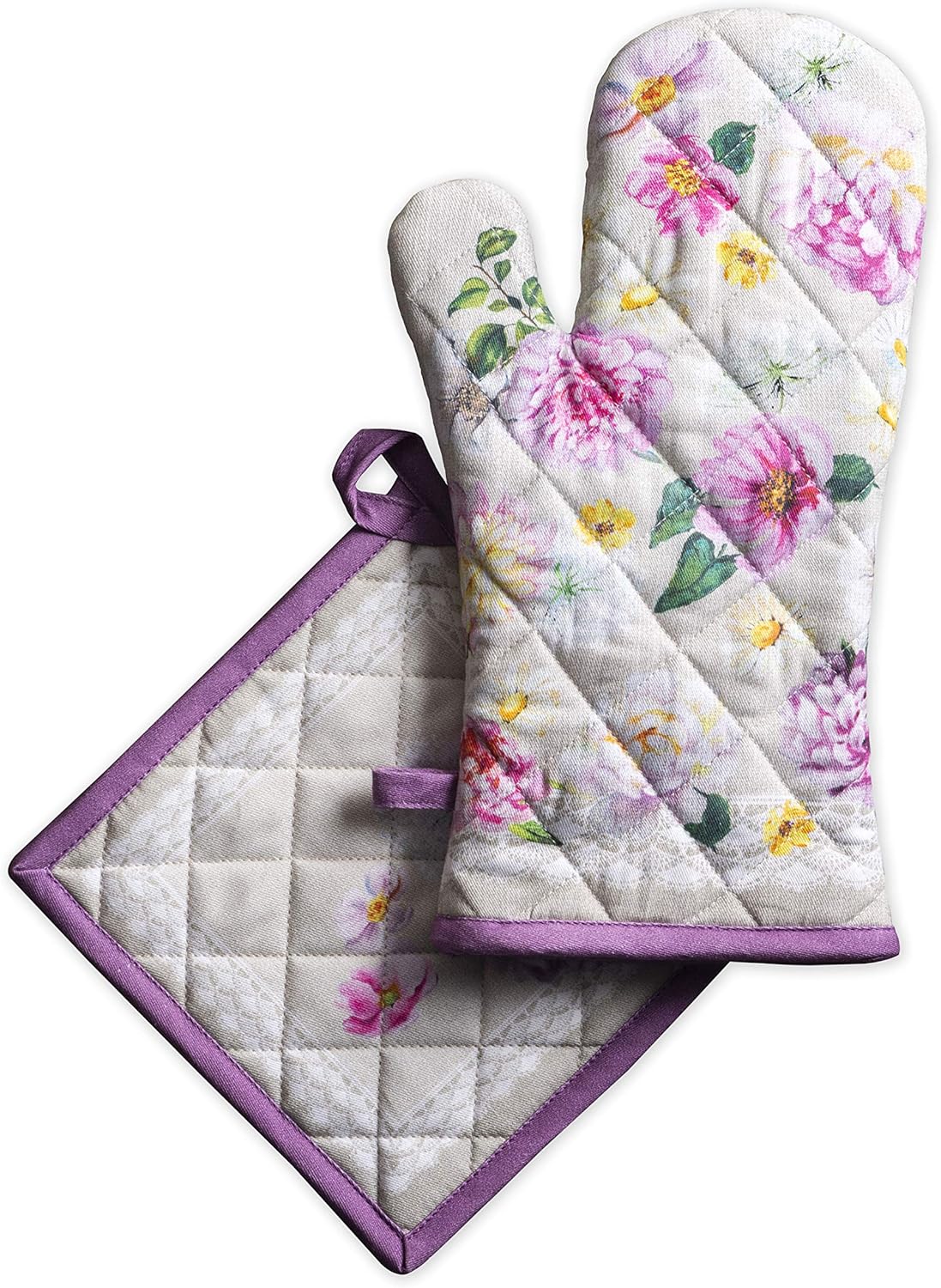 Keep Hands Safe in the Kitchen Heat-Resistant Oven Mitt Pot Holder Set