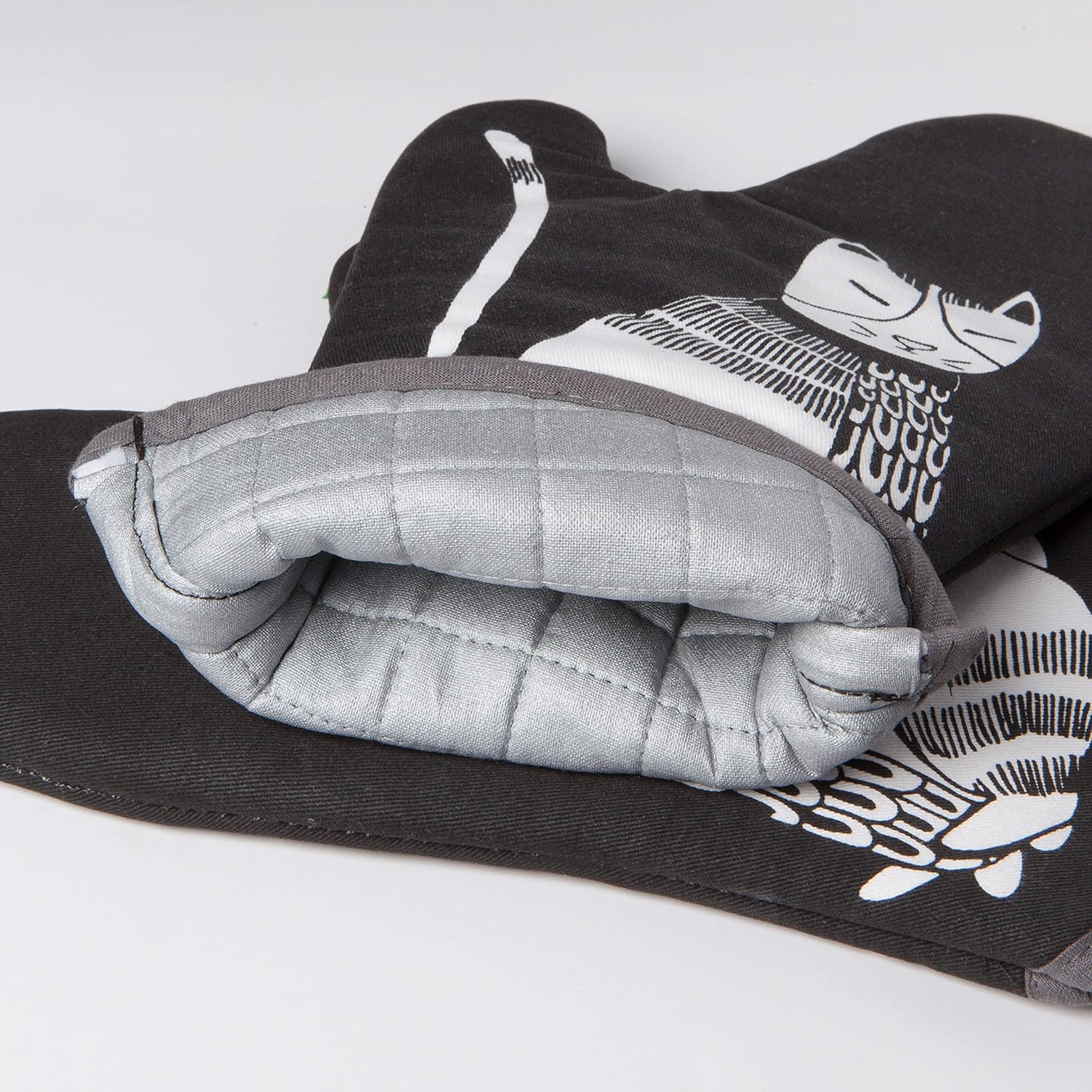 Now Designs Basic Oven Mitt Heat-Protected Purr Party 2 Count
