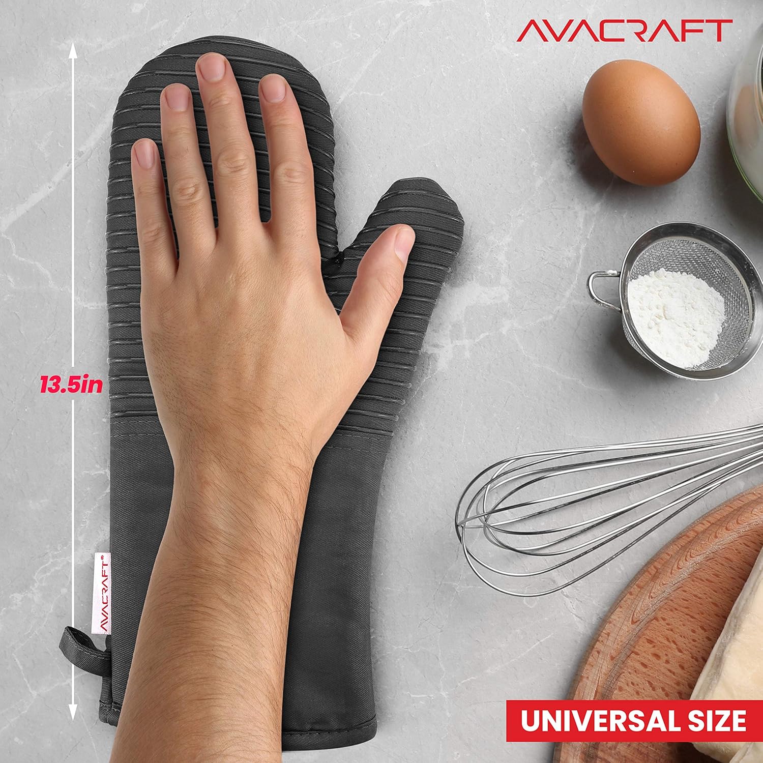 Thick Heat-Resistant Oven Mitts