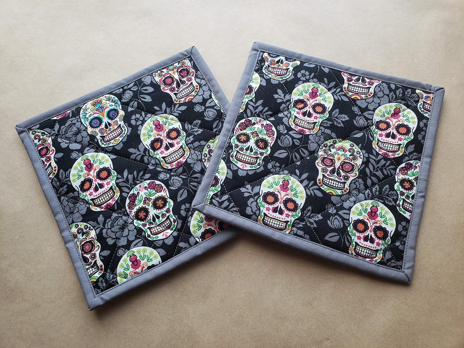 Da de Muertos Potholders Set