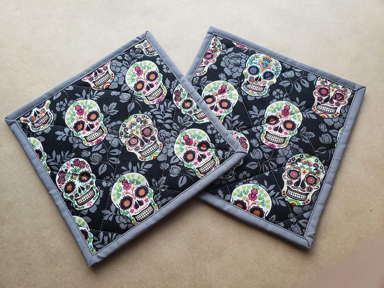 Da de Muertos Potholders Set