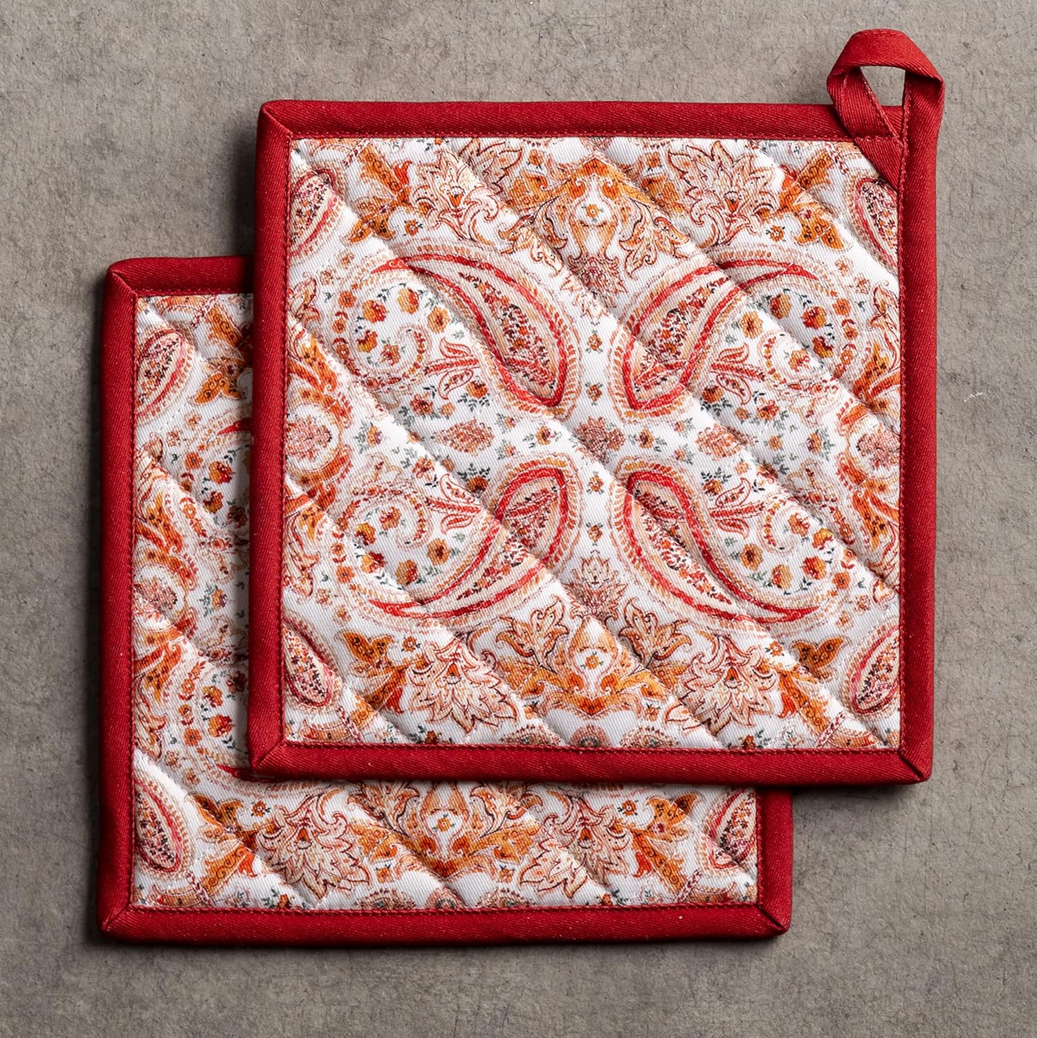 Maison d Hermine 8x8 Cotton Potholder Set of 2