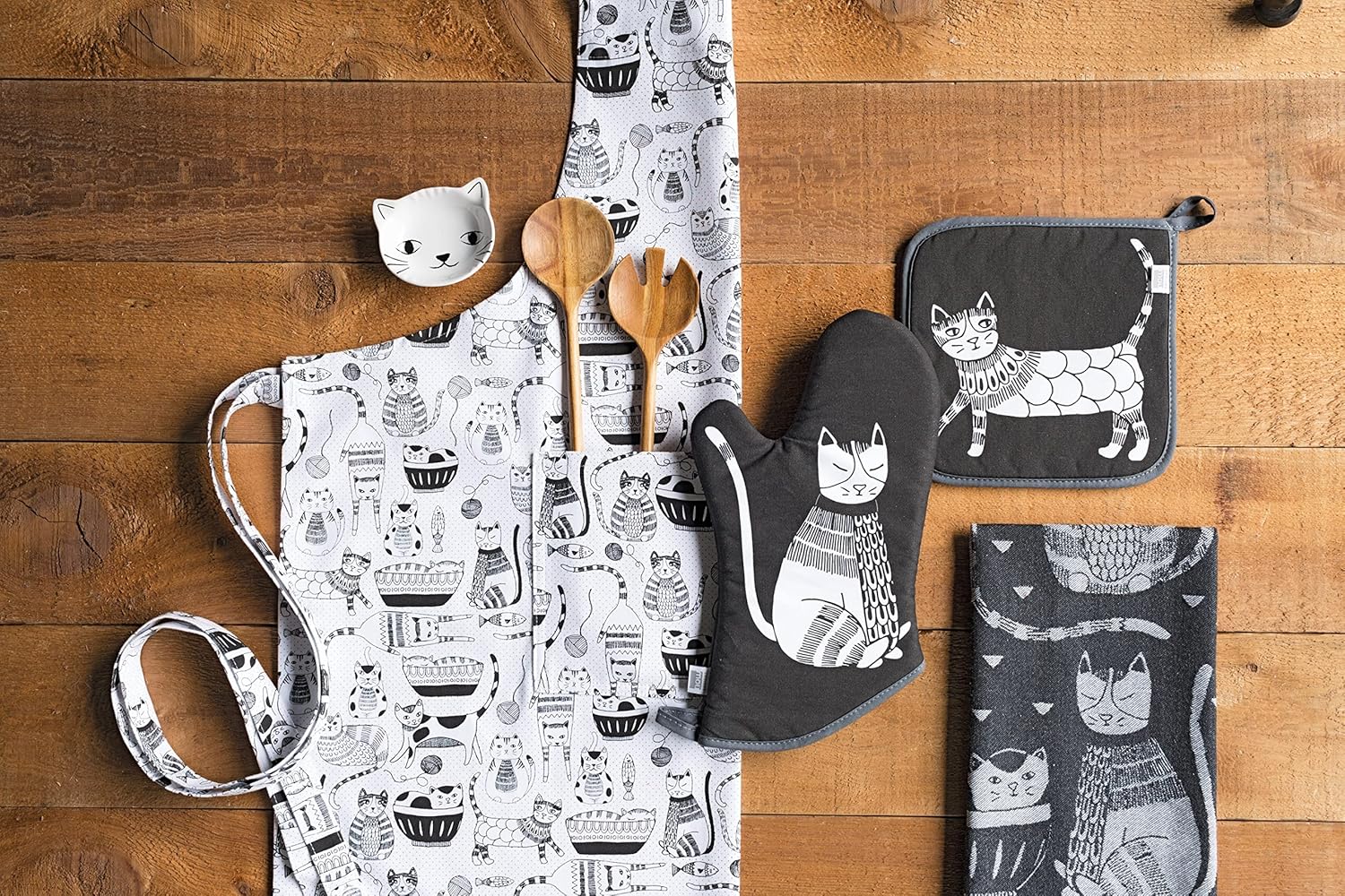 Now Designs Basic Oven Mitt Heat-Protected Purr Party 2 Count
