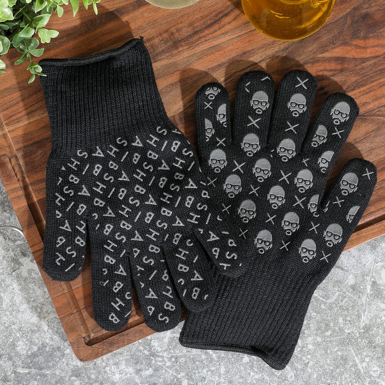 Babish 2-Piece Oven Mitts Thermal Grip for Safe Cooking Aesthetic Durable