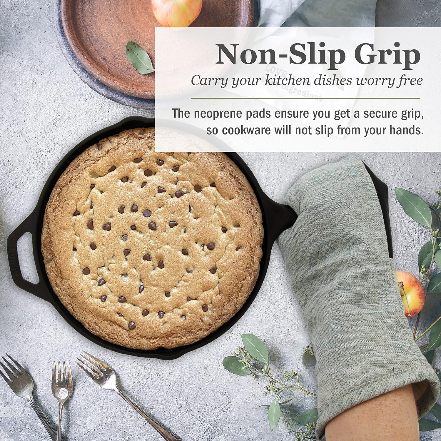 Cuisinart Chambray Oven Mitts 2pk - Heat Resistant